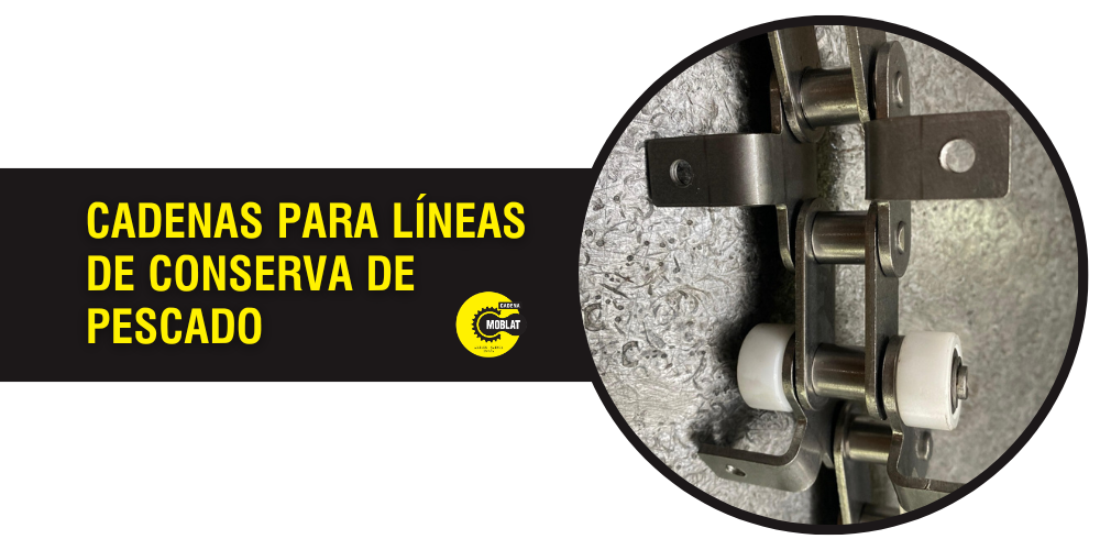 Cadenas para líneas de conserva de pescado